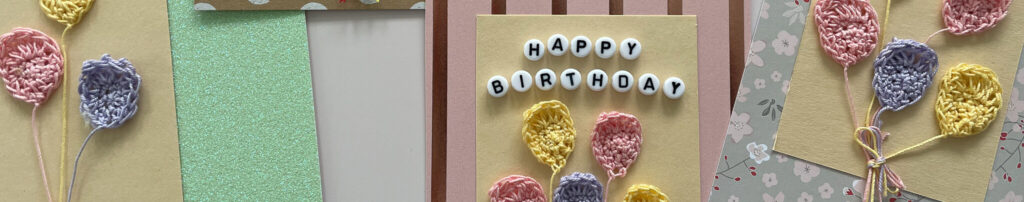 easy crochet birthday cards with balloons