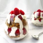 Carrot Cake Yogurt Bowl with Raspberries
