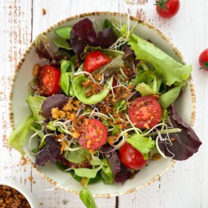 Vegan Salad Recipe with a taste of cheese