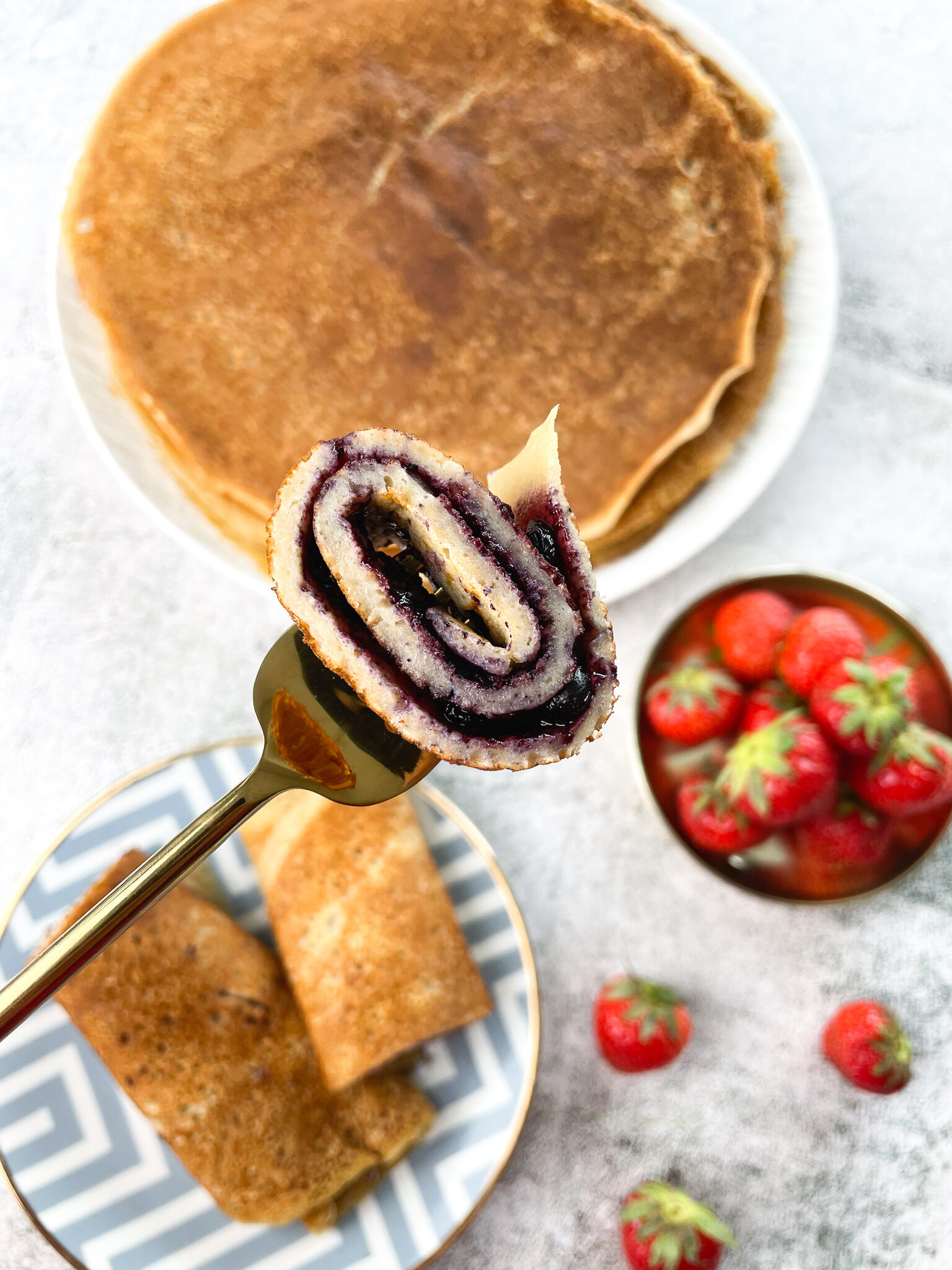 Vegan Breakfast Pancakes with Red Lentils